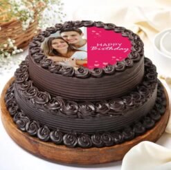 Photo Tier Cake featuring multiple layers and personalized edible photos, ideal for capturing memories and adding a personal touch to celebrations.