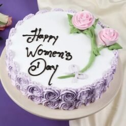 Strawberry Women’s Day Cake – a luscious strawberry-flavored cake with elegant design, perfect for celebrating Women’s Day in a sweet and thoughtful way.