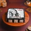 Timeless Beauty Photo Cake featuring a personalized edible photo, intricate frosting designs, and elegant decorations perfect for celebrating life’s special moments.