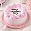 White Forest Women’s Day Cake – a luxurious white chocolate and cream dessert perfect for honoring and celebrating inspiring women on Women’s Day.