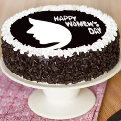 Women's Day Choco Chip Cake – a rich chocolate cake studded with choco chips, crafted to celebrate Women's Day in style.