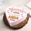 Be Mine Heart Cake – A charming heart-shaped cake with elegant decorations, ideal for Valentine's Day, anniversaries, and special romantic moments.