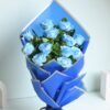 Beautiful Blue Sky Roses Bouquet featuring vibrant blue roses, a perfect gift for special occasions and elegant celebrations.