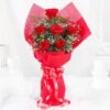 Blushing Red Roses Bouquet – A beautifully arranged bouquet of fresh red roses, symbolizing love, romance, and admiration.