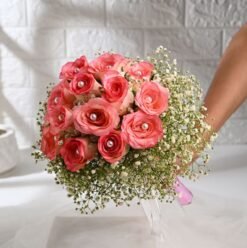 Classic Love Pink Roses bouquet – A beautiful collection of pink roses symbolizing love, grace, and admiration, perfect for romantic gestures.