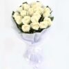 Deep Love White Roses bouquet featuring fresh, elegant white roses, perfect for anniversaries, weddings, and heartfelt romantic gestures.