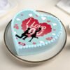 Eternal Love Proposal Cake – A beautifully crafted cake symbolizing love, ideal for proposals, engagements, and romantic celebrations.