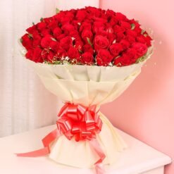 Eternal Love Red Roses – A stunning bouquet of fresh red roses, perfect for romantic occasions, anniversaries, and heartfelt declarations of love.