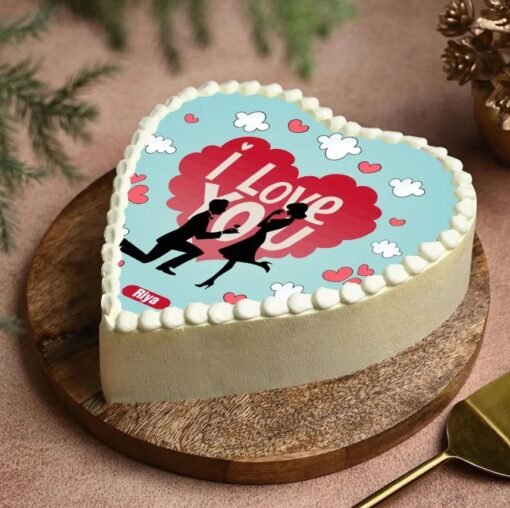 Eternal Romance Cake – A decadent, beautifully designed cake, perfect for celebrating love with rich flavors and elegant details.