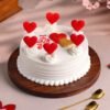 Hearts All Over Valentine's Cake – A beautifully crafted cake adorned with heart designs, perfect for celebrating love on Valentine's Day and special occasions.