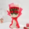 Elegant bouquet of fresh roses in a harmonious arrangement, ideal for expressing love, romance, and heartfelt emotions.