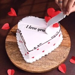 Hidden Message Heart Cake – A heart-shaped cake with a secret message inside, perfect for Valentine’s Day and special celebrations.