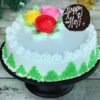 Multicolor Holi-themed cake with vibrant frosting, symbolizing the festival of colors and happiness.