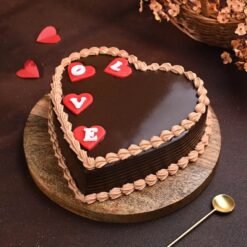 Love-Struck Chocolate Cake featuring rich chocolate layers and indulgent frosting, perfect for romantic celebrations and sweet moments of love.