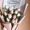 Beautiful Lush Pink Velvet Roses bouquet, perfect for romantic surprises, birthdays, and heartfelt expressions of love.