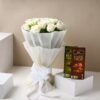 Pearly Roses & Chocolate Bliss – A luxurious blend of fresh roses and exquisite chocolates, perfect for expressing love and celebrating special moments.