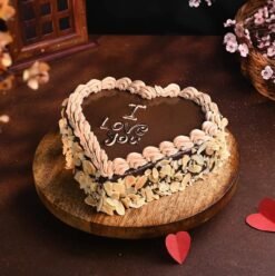 Pure Indulgence Love Cake with rich flavors, creamy layers, and romantic design, perfect for Valentine's Day or special celebrations.