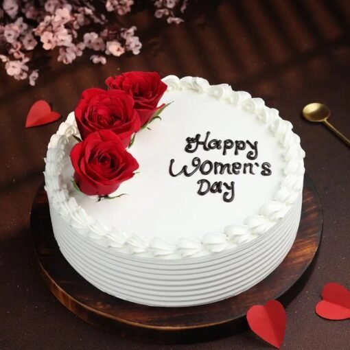 Rich & Decadent Women’s Cake with luscious chocolate layers and elegant design, perfect for celebrating Women's Day in the sweetest way.