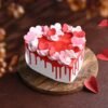 "Romantic Hearts Valentine's Day Cake – A sweet, elegant cake with a heart design, perfect for celebrating love on Valentine’s Day.