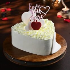 Romantic Hearty Cake – A delicious and heartfelt cake, perfect for celebrating love and special occasions with a sweet touch.