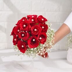 Romantic Red Bloom – A stunning bouquet of red roses symbolizing deep love, passion, and romance, ideal for any special occasion.