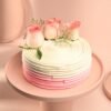 Rosy Elegance Cake – A beautifully crafted cake adorned with delicate roses, perfect for adding charm and sweetness to any special celebration.