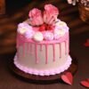 Blissful Rosy Valentine Cake with delicate floral designs and rich, romantic flavors.