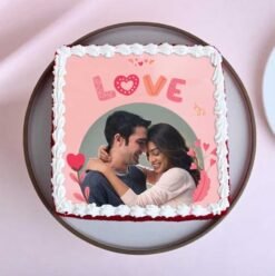 Sweet Affection Photo Cake – A customized cake with a personal photo, symbolizing love, memories, and special occasions.