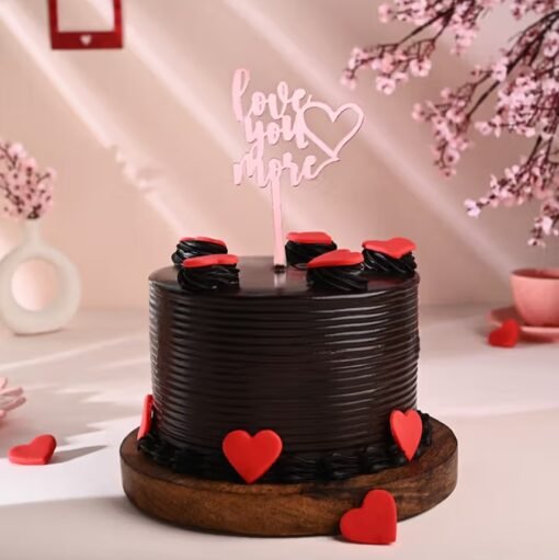 Sweetheart Choco Cake – A rich, indulgent chocolate cake, perfect for celebrating love, romance, and sweet moments with your special one.