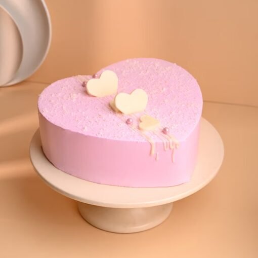 Sweetheart Strawberry Cake – A romantic pink-hued cake with fresh strawberry flavors, perfect for Valentine's Day, anniversaries, and special celebrations.