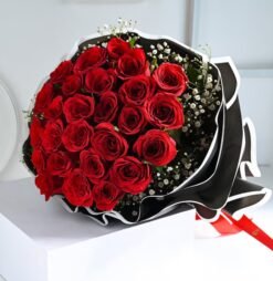 Timeless Two Dozen Rose Bunch – A luxurious bouquet featuring two dozen elegant roses, perfect for celebrating love, anniversaries, and special occasions.