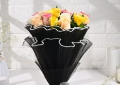 Vibrant Rose Majesty – A luxurious arrangement of fresh, bold roses, symbolizing love, beauty, and royal elegance.