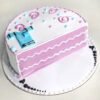 Baby Half-Year Cake – a cute and delicious cake designed for celebrating a baby's six-month milestone with love and sweetness.