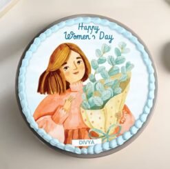 Divine Feminine Celebration Cake – a beautifully crafted Women's Day cake symbolizing elegance, empowerment, and grace.