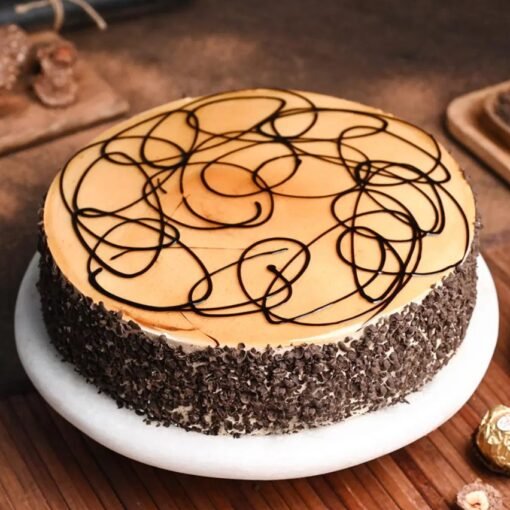 Decadent Espresso Euphoria Chocolate Cake with rich coffee-infused layers and smooth chocolate frosting, perfect for coffee and chocolate lovers.