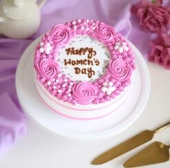 Floral Delight Women's Day Cake – a stunning cake decorated with delicate flowers, symbolizing grace, beauty, and celebration.