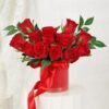 Heartfelt Scarlet Blooms – a stunning arrangement of red flowers, perfect for romantic gestures, anniversaries, or heartfelt celebrations.