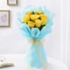 Lovely Yellow Roses Arrangement – a vibrant bouquet of fresh yellow roses, perfect for friendship, celebrations, and expressing warm wishes.