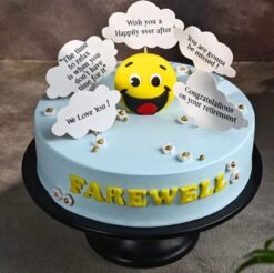 New Beginnings Farewell Cake with elegant design, ideal for saying goodbye, retirement celebrations, and new life chapters.