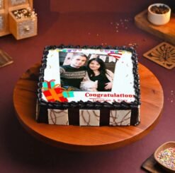 Picture Perfect Achievement Cake with edible photo frame, ideal for graduation, promotions, and milestone celebrations. A stunning and delicious treat!