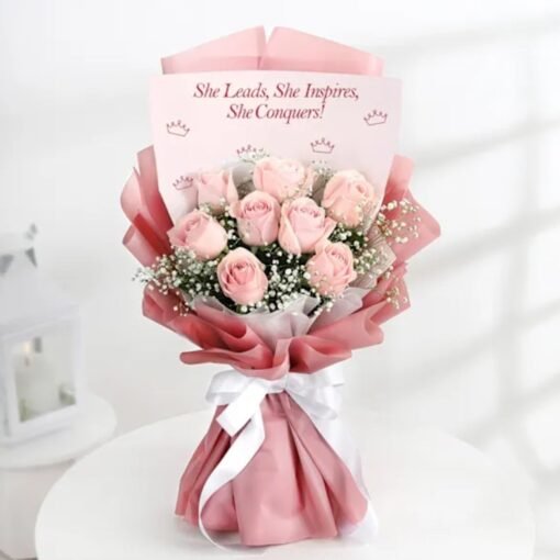 Pure Love Rose Arrangement – a beautifully curated bouquet of fresh roses, perfect for romantic occasions, anniversaries, and heartfelt expressions.