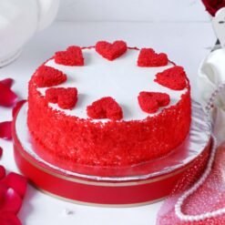 Spongy Red Velvet Cake – soft, moist red velvet layers with luscious cream cheese frosting, perfect for special occasions and celebrations.