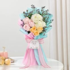 Graceful Blooms For Mom — elegant bouquet of soft-hued, fresh flowers designed to honor Mom’s love, warmth, and grace.
