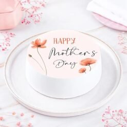 Happy Mother's Day Pineapple Cake — beautifully decorated yellow cake with pineapple toppings and festive Mother’s Day message.