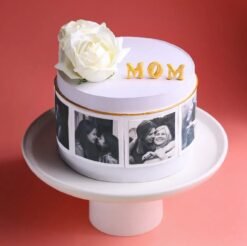 Memory Lane Mother’s Day Cake — elegant cake with nostalgic design elements and personalized touches to celebrate treasured memories with Mom.