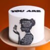 Ode To Mother’s Day Cake — elegantly designed cake with floral accents and heartfelt message, perfect for honoring mothers.