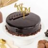 Truffle Indulgence Mother’s Day Cake — rich chocolate cake with glossy ganache, elegant swirls, and a special Mother’s Day topper.