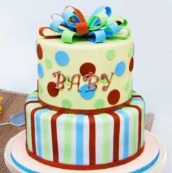 Happy Birthday Tier Cake — elegant multi-tiered cake decorated for a festive birthday celebration.